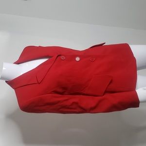 Escada Red Blazer Size 6